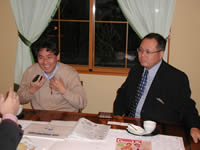 代表取締役社長　遠藤　正一　氏（右） 代表取締役副社長　北村　政美　氏（左）